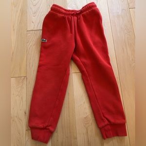 Lacoste Kids’ Sweatpants in Red (Size 6)